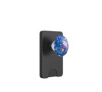 Mosaico circolare blu e viola PopSockets PopWallet per MagSafe
