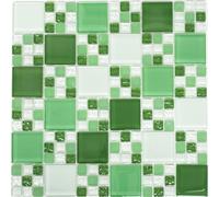 Mosaico Combinazione Mix Verde / Opaco Cucina Parete 78-0504 10 Mosaikplatten