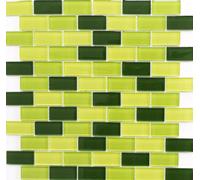 Mosaico Composito Verde Chiaro/Verde / Scuro Cucina Parete 76-0506 10