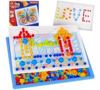 Mosaico con pioli nel valigetto - set creativo per bambini