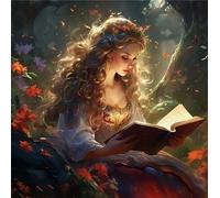 Mosaico di diamanti - principessa con libro