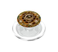 Mosaico di insetti a nido d'ape nido di vespe di carta PopSockets PopGrip per MagSafe