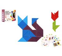 Mosaico di legno triangoli