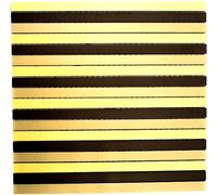 Mosaico In Alluminio Nero/Bronzo/Oro Opaco Stäbchen WB49-B301 300x300 mm