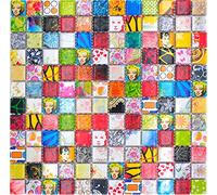 Mosaico in ceramica colorato mosaico retrò vintage POP UP - MOS18D-1605