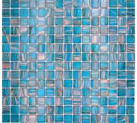 Mosaico in vetro mosaico turchese blu perla rame cangiante parete piastrelle piastrelle cucina doccia