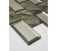 Mosaico IN Vetro Piastrelle 3D Pietra 1qm 8mm
