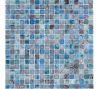 Mosaico IN Vetro Pietra Naturale 6mm Schlierenoptik Verde Blu Wc 92-XCR150 10