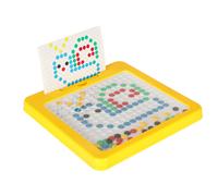 mosaico magnetico montessori per bambini, giallo 26 × 26 cm
