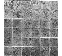 Mosaico Nero Grigio Specchio Piastrelle Bordura 126-CM4BL22 I 10 Mosaikplatten