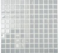 Mosaico Piastrella traslucido vetro cristallo grigio chiaro 60-0204_f |10 foglie