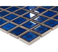 mosaico piastrelle di rete parete UNI blu cobalto lucido ceramica mosaico specchio piastrelle doccia tazza per piastrelle da parete quadrato cucina bagno WC