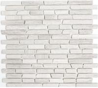 Mosaico Piastrelle Marmo Pietra Naturale Brick Grigio Chiaro 40-MOSBrick2012 10