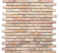 Mosaico Piastrelle Marmo Pietra Naturale Rosso Brick Parete Cucina 40-0145 10