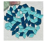 Mosaico Piastrelle Tessere di mosaico in vetro trasparente da 50 g, multicolore, fai da te, for realizzare pietre for artigianato, hobby, arte, pareti di casa(Color2)