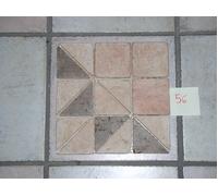 Mosaico quadrato n.56 in Marmo Anticato e Burattato cm. 30 x 30