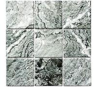 Mosaico Sguardo Pietra Struttura Grigio Specchio Piastrelle Cucina 22-HWa9GY 10