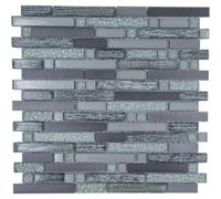 Mosaico Silver Glam cm 30x30 in vetro