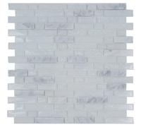 Mosaico Snow Craquele cm 30x30 in vetro