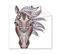 Mosaico stile colorato cavallo design creative Art illustrazione modello occhiali panno di pulizia del pulitore dello schermo 5PCS