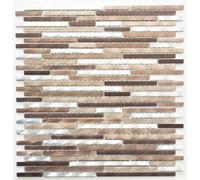 Mosaico Tegola alluminio composito bacchette rame marrone 49-A981_f | 10 foglie