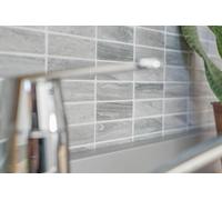 Mosaico Tegola ceramica bastoncini aspetto pietra grigio 24-STSO23_f | 10 foglie