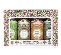 Mosaik - Sapone liquido per mani / lavaggio a mano, set regalo ideale per il bagno, sapone per le mani e la cucina, olio d'oliva + cocco e ibisco + gardenia + fiori d'arancio, 4 x 727,5 ml per