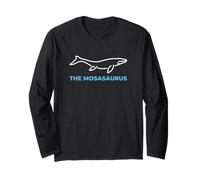 Mosasaurus Creatura Preistorica Mostro Marino Giurassico Maglia a Manica