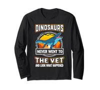 Mosasaurus Dinosaurs Never Went To The Vet Veterinarian Maglia a Manica
