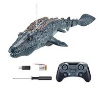 Mosasaurus Water Toy - Mosasaurus Dinosaur | Rechargable Dinosaur Toys, Decorative And High Simulation Remote Control Diving Game With Light And Spray Water Portable For Swimming Pool Lake