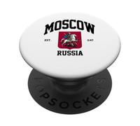 Mosca Mosca Russia Capitale Della Russia Viaggio in famiglia Mosca PopSockets PopGrip Adesivo