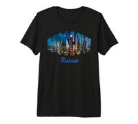Mosca Russia Cityscape Maglietta Premium