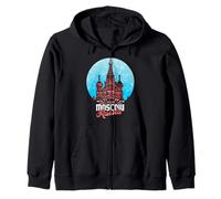 Mosca Russia Piazza Rossa della Cattedrale di San Basilio Felpa con Cappuccio