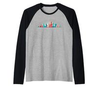 Mosca Russia Skyline Città Russa Meme Maglia con Maniche Raglan