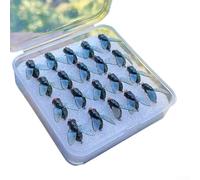 Mosche per trote, in metallo, 20 pezzi, realistiche | Combinazione di colori realistici, ganci spinati 14#, metallo ad alta resistenza, bersagli per trote, salmoni, lucci