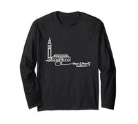 Moschea Hassan II, Casablanca, Marocco Signature Heart Art Maglia a Manica