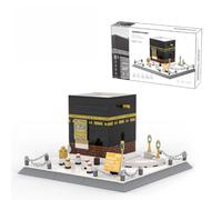 Moschea Kaaba della Mecca, mattoncini da costruzione, 446 pezzi, modulare per la casa architettura, modello di architettura famosa in tutto il mondo, modello decorativo islamico per adulti e ragazzi