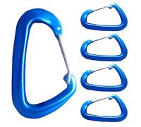 Moschettone, 5 pezzi a forma di D, fibbia a D, molto resistente, per arrampicata, trekking, campeggio, attività all'aperto, viaggi, bagagli, palestra, garage