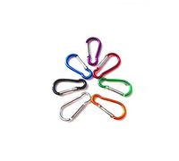 moschettone, 5 pezzi Moschettoni colorati Moschettone in lega di alluminio a molla Clip a scatto Campeggio Arrampicata a Fibbia blocco Gancio Strumento pesca 6 colori