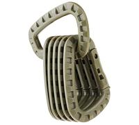 moschettone, 6/3 pezzi Moschettone tattico Clip in plastica Cadetto Escursionismo Campeggio(Green)