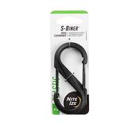 Moschettone a clip, 8 cm, plastica, nero