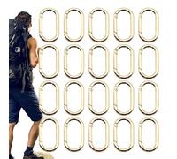 Moschettone a clip, in lega di zinco, per chiavi, portatile, da campeggio, per uomini, donne, ragazzi, ragazze, giovani, adolescenti, ciclisti