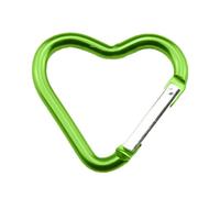 Moschettone a forma di cuore - Gancio per chiavi in alluminio colorato, set di moschettoni a forma di cuore, anelli multiuso | 12 attacchi per chiavi per bottiglie d'acqua, guinzagli per cani, attrezz