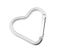 Moschettone a forma di cuore, moschettone a forma di cuore, gancio a forma di cuore, fibbie a moschettone, per campeggio all'aperto, viaggi, passeggiate e pesca