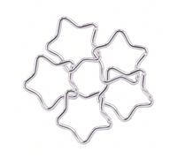 Moschettone a forma di stella in lega di alluminio, unisex, adatto per escursioni all'aperto, zaini e uso quotidiano, può essere utilizzato come piccolo regalo, connettore decorativo, portachiavi, acc