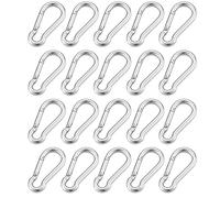 Moschettone a molla multifunzionale in acciaio inossidabile 316 M4 M5 M6 M7 M8 con gancio ad anello di bloccaggio rapido(20pcs,M5)