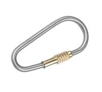 Moschettone a vite,Clip di bloccaggio a moschettone - Clip caribeener portachiavi in titanio | Portachiavi a sgancio rapido e ad alta resistenza per campeggio, viaggi, uso esterno