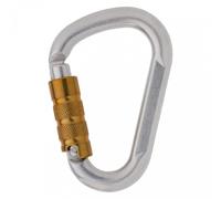 Moschettone Acciaio HMS Triple Lock Sicurezza Lavoro EN 362 Keylock 40kN Silver