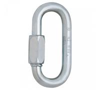 Moschettone Anello a Vite 8mm II Acciaio Ovale Silver Certificato EN 12275 EN 362 Lavoro Sport
