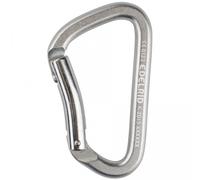 Moschettone Arrampicata Indoor Jim Steel Bent Acciaio Durevole EN 12275 Silver
